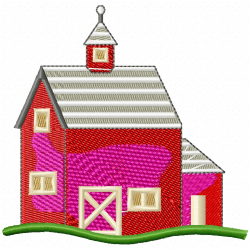 Buildings Embroidery Design 7 Buildings Embroidery Design 7
